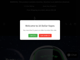 10dollarvapes.com homepage screenshot