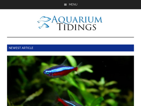 'aquariumtidings.com' screenshot
