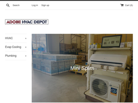 adobehvac.com homepage screenshot