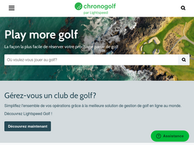 'chronogolf.fr' screenshot