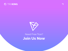 'trxking.xyz' screenshot