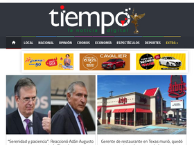 'tiempo.com.mx' screenshot