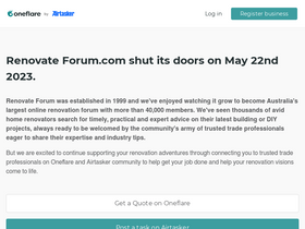 'renovateforum.com' screenshot