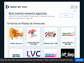 'radios-de-venezuela.com' screenshot