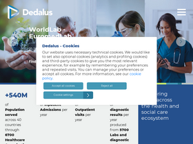 'dedalus.com' screenshot