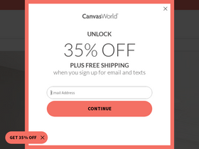 'canvasworld.com' screenshot