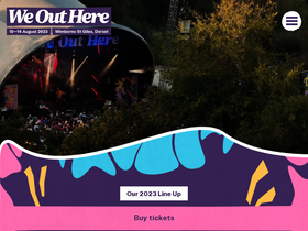 'weoutherefestival.com' screenshot