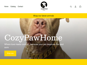 CozyPawHome homepage screenshot