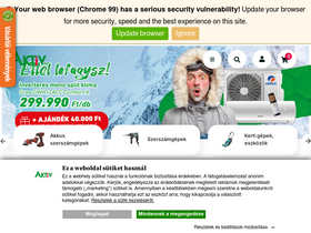 'aktiv.hu' screenshot