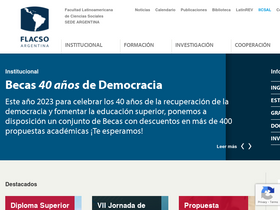 'flacso.org.ar' screenshot