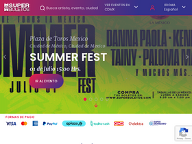 'superboletos.com' screenshot