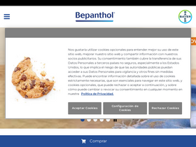 'bepanthol.es' screenshot