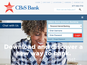'cbsbank.com' screenshot