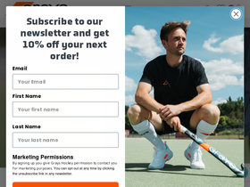 grays-hockey.co.uk homepage screenshot