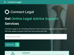 'connectlegal.ae' screenshot