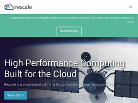 'rescale.com' screenshot