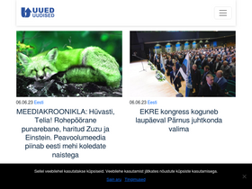 'uueduudised.ee' screenshot