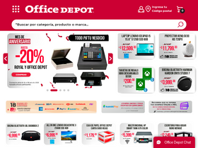 'officedepot.com.mx' screenshot