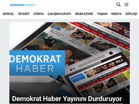'demokrathaber.org' screenshot