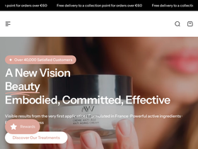 AYV Cosmetics  homepage screenshot