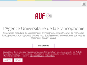 'auf.org' screenshot