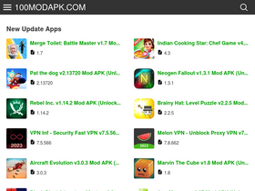 '100modapk.com' screenshot