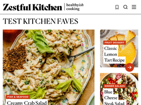 'zestfulkitchen.com' screenshot