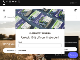 elderosaelderberry.com homepage screenshot
