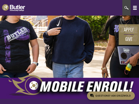 'butlercc.edu' screenshot
