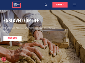'globalchristianrelief.org' screenshot