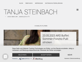 'tanjasteinbach.de' screenshot