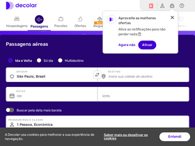 'decolar.com' screenshot