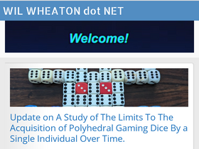 'wilwheaton.net' screenshot