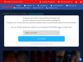 'iconcinemas.com' screenshot