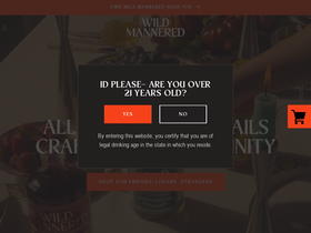 drinkwildmannered.com homepage screenshot