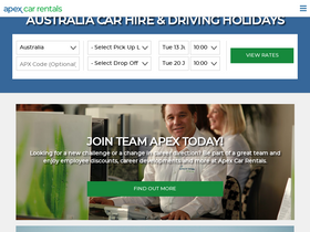 'apexrentals.com.au' screenshot