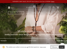 'karmaandluck.com' screenshot