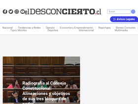 'eldesconcierto.cl' screenshot