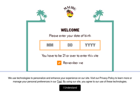 'maliburumdrinks.com' screenshot