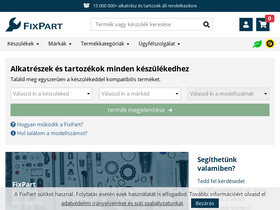 'fixpart.hu' screenshot