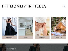 'fitmommyinheels.com' screenshot