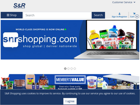 'snrshopping.com' screenshot