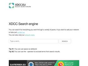 'xdcc.eu' screenshot