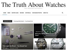'thetruthaboutwatches.com' screenshot