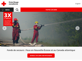 'croixrouge.ca' screenshot