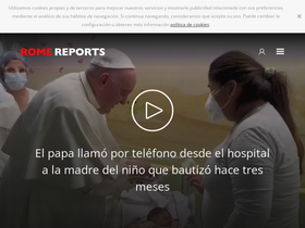 'romereports.com' screenshot