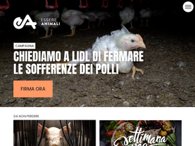 'essereanimali.org' screenshot