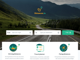'distances.io' screenshot