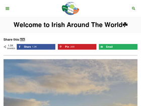 'irisharoundtheworld.com' screenshot