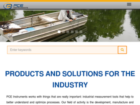 'pce-instruments.com' screenshot